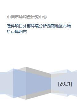 暖件项目外部环境分析西南地区市场特点阜阳市